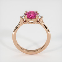 2.06 Ct. Purplish Pink Sapphire Ring, 14K Rose Gold 3