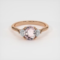 1.08 Ct. Sapphire Ring, 14K Rose Gold 1