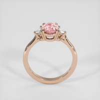 1.39 Ct. Padparadscha Sapphire Ring, 14K Rose Gold 3