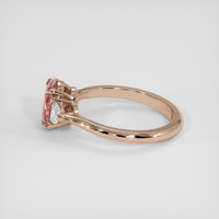 1.39 Ct. Padparadscha Sapphire Ring, 14K Rose Gold 4