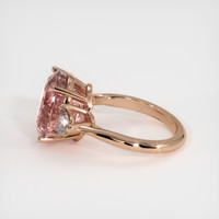 9.97 Ct. Padparadscha Sapphire Ring, 14K Rose Gold 4