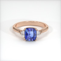 2.15 Ct. Blue Sapphire Ring, 18K Rose Gold 1