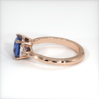 2.15 Ct. Blue Sapphire Ring, 18K Rose Gold 4