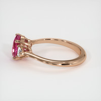 2.06 Ct. Purplish Pink Sapphire Ring, 18K Rose Gold 4