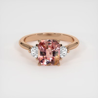 2.28 Ct. Padparadscha Sapphire Ring, 18K Rose Gold 1