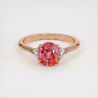 2.04 Ct. Sapphire Ring, 18K Rose Gold 1