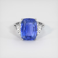 6.81 Ct. Blue Sapphire Ring, 10K White Gold 1