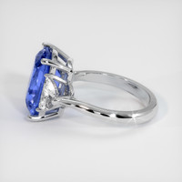 6.81 Ct. Blue Sapphire Ring, 10K White Gold 4