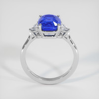 3.65 Ct. Blue Sapphire Ring, 10K White Gold 3