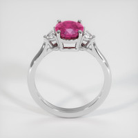 1.68 Ct. Purplish Red Ruby Ring, 10K White Gold 3