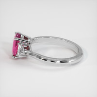 1.68 Ct. Purplish Red Ruby Ring, 10K White Gold 4