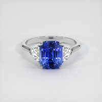 3.17 Ct. Blue Sapphire Ring, 10K White Gold 1