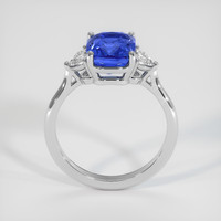 3.17 Ct. Blue Sapphire Ring, 10K White Gold 3