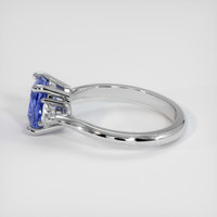 2.76 Ct. Blue Sapphire Ring, 10K White Gold 4