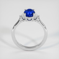 2.13 Ct. Blue Sapphire Ring, 10K White Gold 3