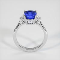 3.66 Ct. Blue Sapphire Ring, 14K White Gold 3