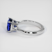 3.66 Ct. Blue Sapphire Ring, 14K White Gold 4