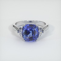 4.35 Ct. Sapphire Ring, 14K White Gold 1