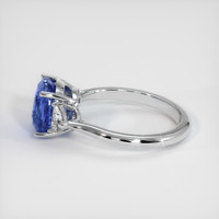 4.04 Ct. Sapphire Ring, 14K White Gold 4