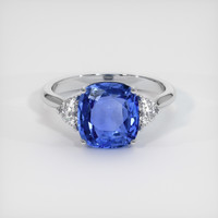 4.69 Ct. Sapphire Ring, 14K White Gold 1