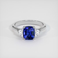 1.73 Ct. Sapphire Ring, 14K White Gold 1