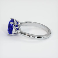 4.18 Ct. Blue Sapphire Ring, 14K White Gold 4