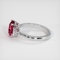 3.10 Ct. Sapphire Ring, 14K White Gold 4