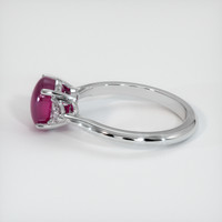 2.61 Ct. Pinkish Red Ruby Ring, 14K White Gold 4
