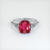 Ruby Ring 4.04 Ct., 14K White Gold Preview