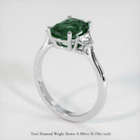 2.17 Ct. Sapphire Ring, 14K White Gold 2