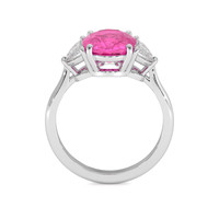 4.01 Ct. Sapphire Ring, 14K White Gold 3