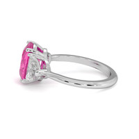 4.01 Ct. Sapphire Ring, 14K White Gold 4