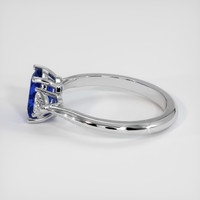 1.58 Ct. Blue Sapphire Ring, 14K White Gold 4