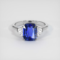 2.52 Ct. Blue Sapphire Ring, 14K White Gold 1