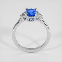 2.03 Ct. Blue Sapphire Ring, 14K White Gold 3