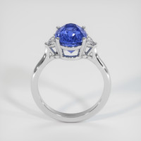 4.50 Ct. Blue Sapphire Ring, 14K White Gold 3