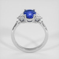 2.52 Ct. Blue Sapphire Ring, 14K White Gold 3