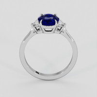 2.21 Ct. Blue Sapphire Ring, 14K White Gold 3