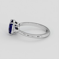 2.21 Ct. Blue Sapphire Ring, 14K White Gold 4