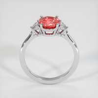 2.04 Ct. Padparadscha Sapphire Ring, 14K White Gold 3