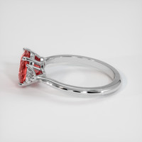 2.04 Ct. Padparadscha Sapphire Ring, 14K White Gold 4