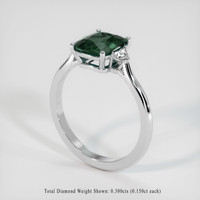 3.40 Ct. Sapphire Ring, 14K White Gold 2