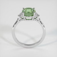 3.25 Ct. Green Sapphire Ring, 14K White Gold 3