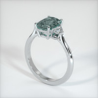 1.76 Ct. Sapphire Ring, 14K White Gold 2