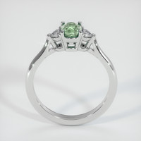 0.85 Ct. Yellowish Green Sapphire Ring, 14K White Gold 3
