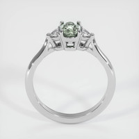 0.80 Ct. Greenish Brown Sapphire Ring, 14K White Gold 3
