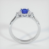 0.69 Ct. Blue Sapphire Ring, 18K White Gold 3