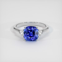 4.07 Ct. Sapphire Ring, 18K White Gold 1