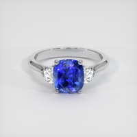 2.21 Ct. Sapphire Ring, 18K White Gold 1