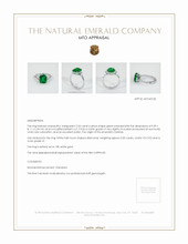Emerald Ring 2.52 Ct., 18K White Gold Appraisal